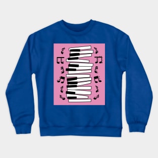 Proud Pianist Piano Lovers Wing Crewneck Sweatshirt